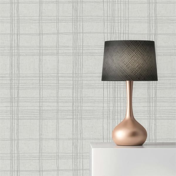 Grafiskt Tapet Tino M1-No.1612 Grå Vit Geometrisk Struktur