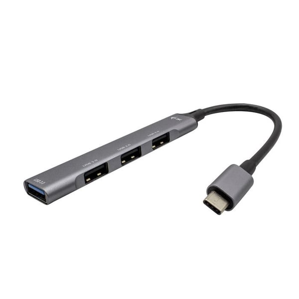 Hub USB-C - I-TEC - C31HUBMETALMINI4 - 1x USB 3.0 - 3x USB 2.0 - Metal