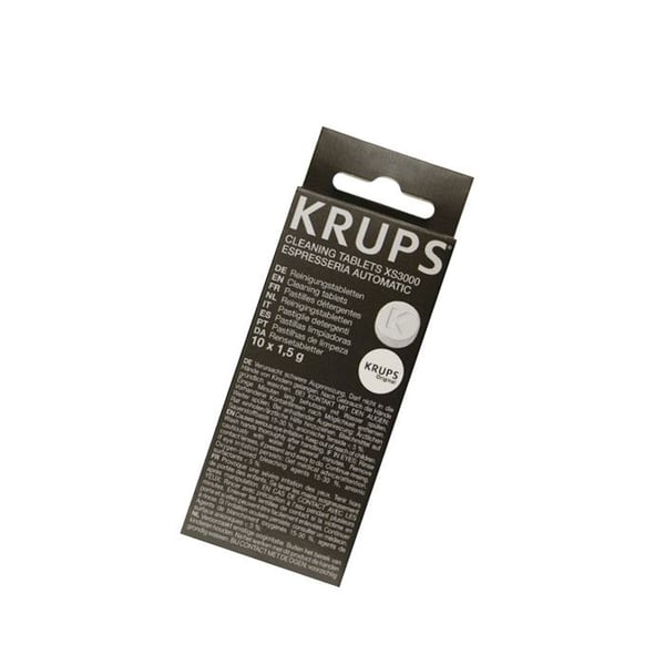 Rengöringspastiller - KRUPS - Paket med 10 - Djuprengöring - Kompatibel med Espresso - 1,5g vardera