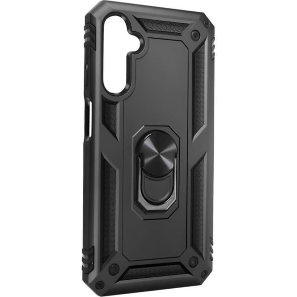 Fodral för Samsung A25 5G Hybrid Ring Magnetic Support Svart - AVIZAR - Stel - Syntet - Blandat