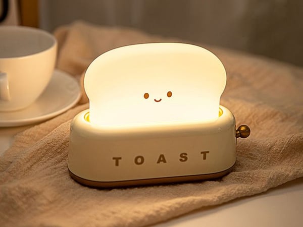 Bordslampa - AVIZAR - Morgon - Nattlampa för barn - Vit / Gul - Inomhus