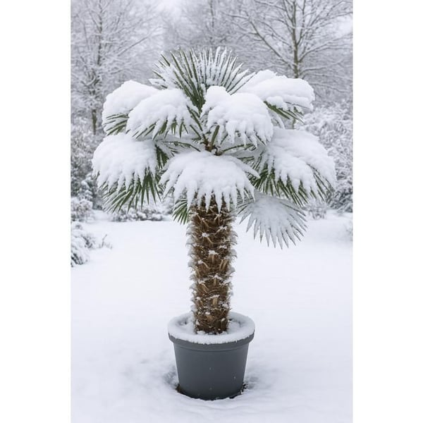 Kinesisk hampapalme Trachycarpus fortunei 40cm kruka 180-200cm hög