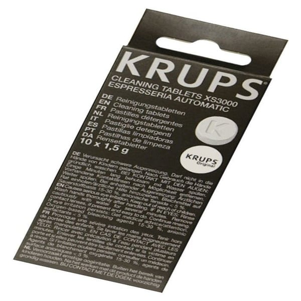 Rengöringspastiller - KRUPS - Paket med 10 - Djuprengöring - Kompatibel med Espresso - 1,5g vardera