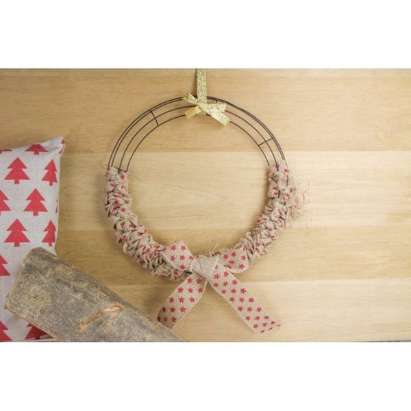 MégaCréa DIY - Metallstöd för julkrans 30 cm