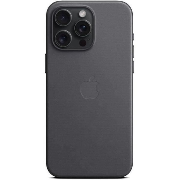 Mobiltelefonetui og -cover til Apple, fint vævet med MagSafe til iPhone 15 Pro Max - Sort
