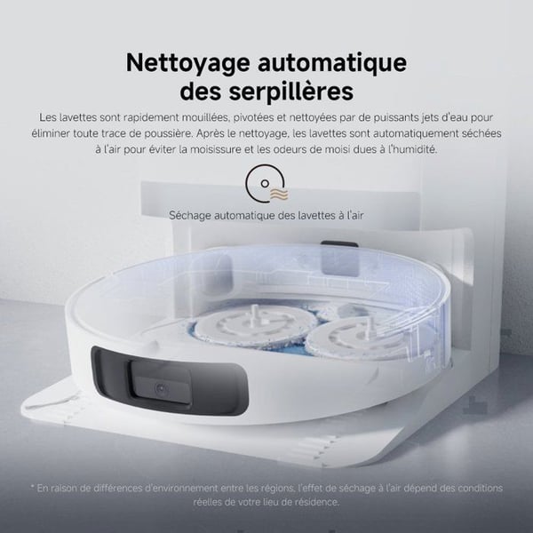 XIAOMI Robotdammsugare X20+ - Robotdammsugare och golvmopp - 6000 Pa - Allt-i-ett-station - LDS-navigering - Röststyrning - Vit