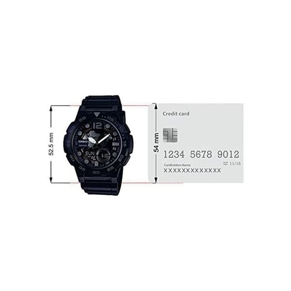 Ur - CASIO - AEQ-100-1BVDF - Digital/Analog - Vandafvisende 100m - Batterilevetid 10 år