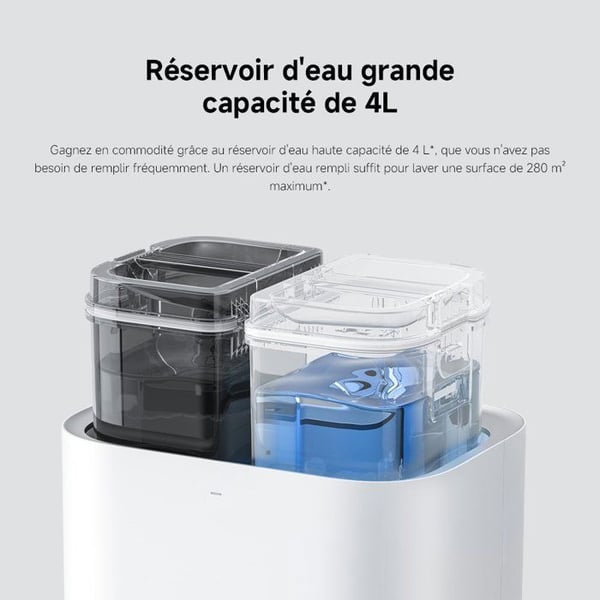 XIAOMI Robotdammsugare X20+ - Robotdammsugare och golvmopp - 6000 Pa - Allt-i-ett-station - LDS-navigering - Röststyrning - Vit