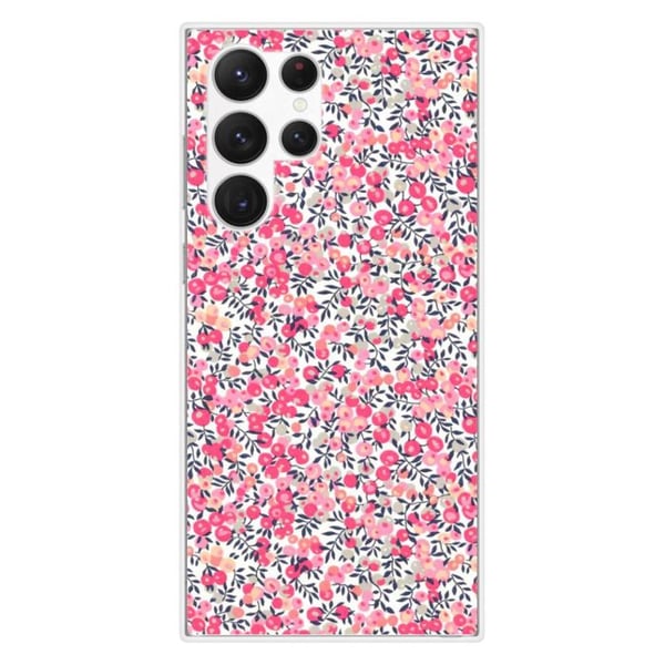 Tryckt silikonfodral kompatibelt Samsung Galaxy S23 Ultra Liberty Wiltshire Rose