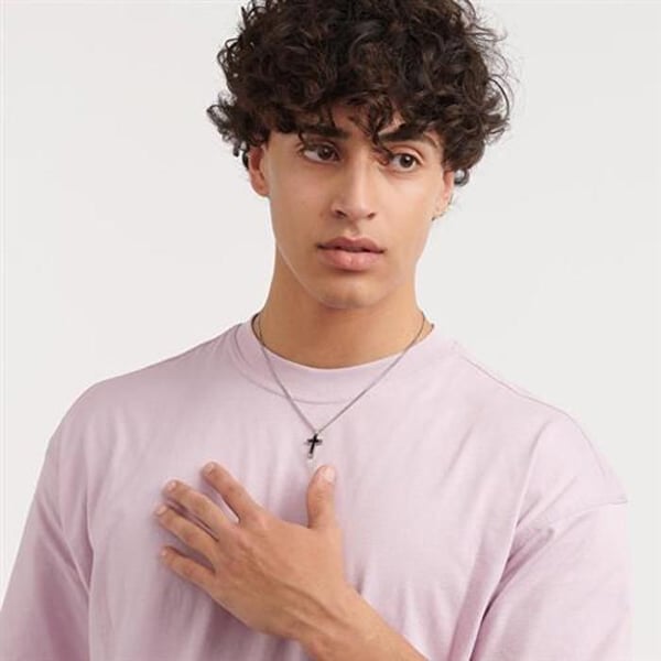 Collier - S'AGAPÕ - SPD05 - Stål - PVD sort - 50 cm