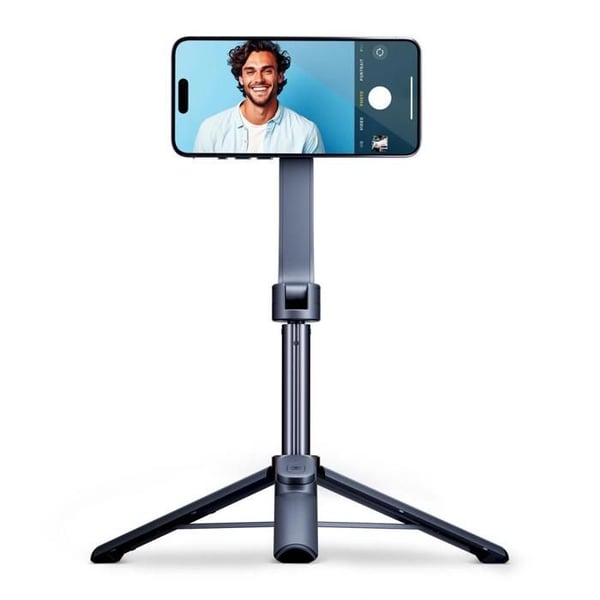 Selfie-stång - 3MK - Hardy - Svart - Aluminiumlegering - Utdragbar 305-1596 mm