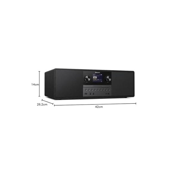 Mikrosystem Allt i ett Philips Bluetooth TAM6805 Svart