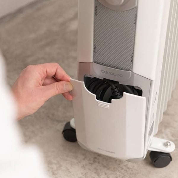 Cecotec Elektrisk Oljeradiator ReadyWarm 11000 Space. 11 Moduler, Låg Förbrukning, 2500 W, 3 Nivåer