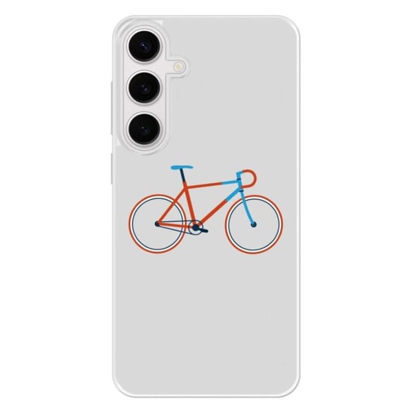 Coque i förstärkt silikon med tryck kompatibel med Samsung Galaxy S24 FE Bike färg Hipster
