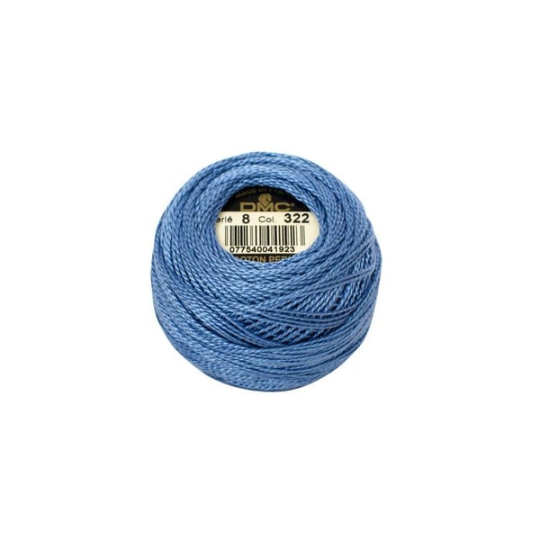 DMC art 116, perlgarn, tjocklek 8 - nystan om 80m - Att 322