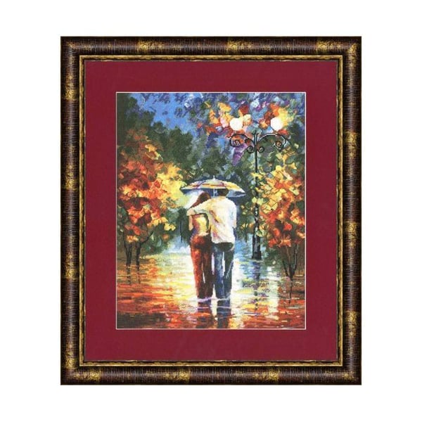 Golden Fleece korsstygnsset - Romantisk promenad 30.7x38.5 cm