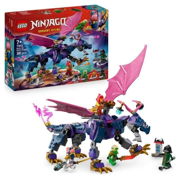 LEGO NINJAGO 71842 Rontu Dragen Mester - Byggesæt til drenge fra 7 år