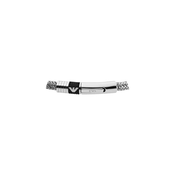 Armbånd - ARMANI - EGS16 - Stål - Silikone - Sort - 20,5 cm