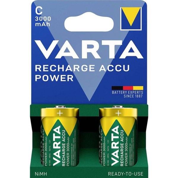 Varta VARTA Recharge Accu Power C 3000 mAh Blister 2 genopladelige LR14 (C) alkaline(r) 1.5 V 2 stk.