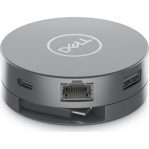 USB-C multiport hub - DELL - 6-i-1 - Grå - 6 portar - USB-C