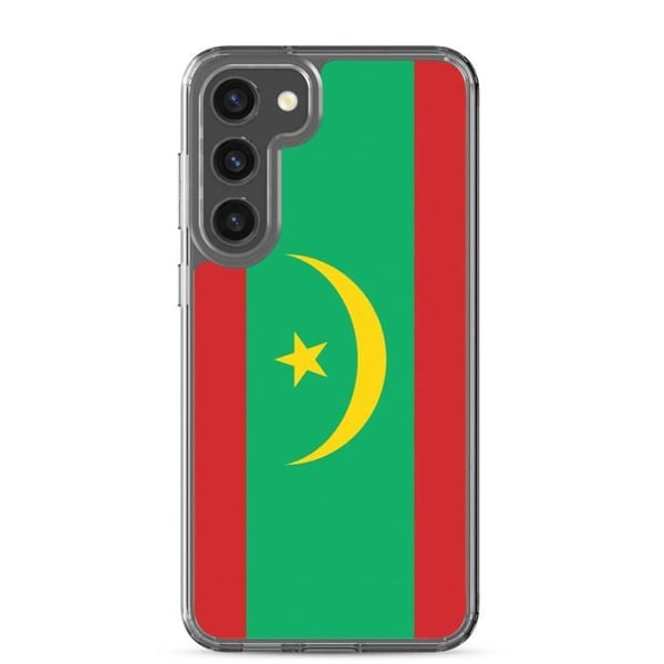 Telefonfodral - Samsung - Galaxy S23 Plus - Mauritaniens flagga - Mjuk - Flerfärgad