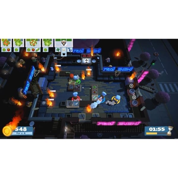 TV-spel - Overcooked! + Overcooked! 2 - Bundle - Upp till 4 spelare - Simulation PS4