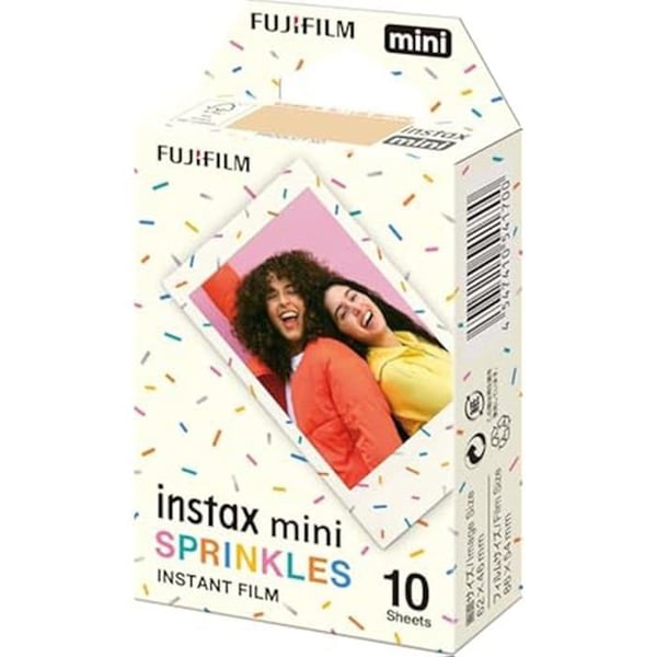Sofortfilm - INSTAX - Mini - Pack med 10 Foton - Dekorativ kant Sprinkles - ISO 800
