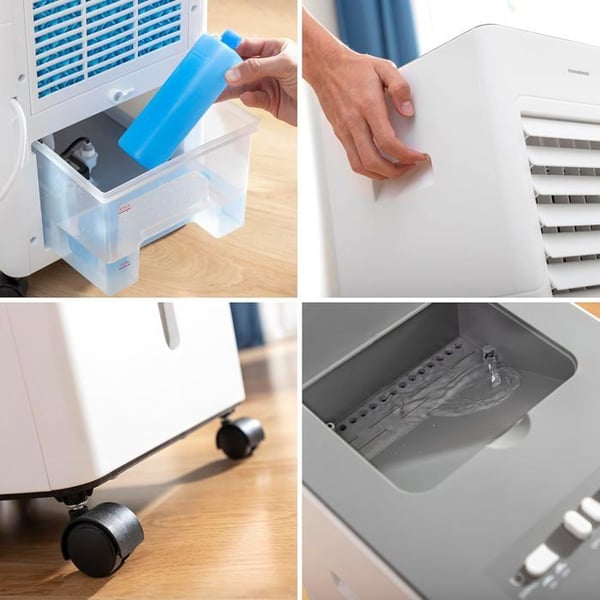 Bärbar Evaporativ Luftrenare - Airvecove - InnovaGoods - 5 L - 65 W - 3 hastigheter