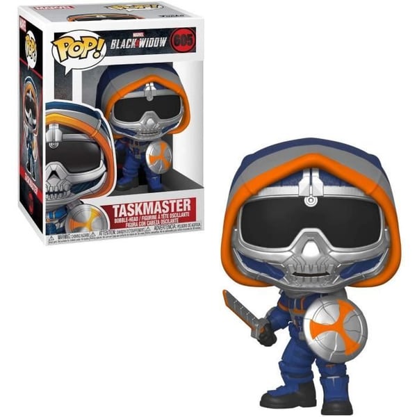 Figurer Funko Pop! Marvel: Black Widow – Taskmaster med sköld