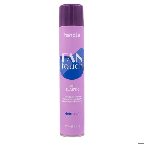 Laque Volym i Spray - FANOLA - Fan Touch Be Elastic - 500ml - Elastisk Fixering - Alla Hårtyper