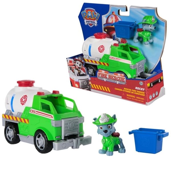 Paw Patrol Brandräddning - Rocky med tankbil