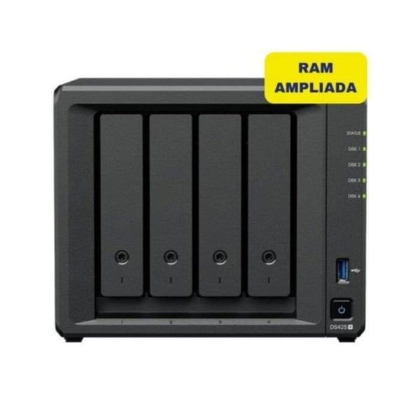 NAS-server Synology DS425+ 4 fack 6GB DDR4 2.5GbE M.2 NVMe Tur