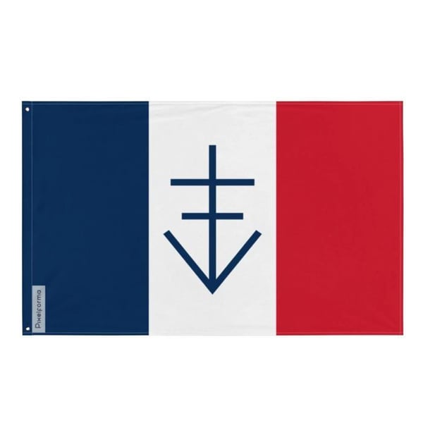 Flagga för den fria republiken Vercors – 64 x 96 cm – Polyester – Metalöglor – Hållbar