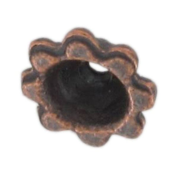 MégaCréa - Metallskål Ø 8 mm Kopparfärgad (10-pack)