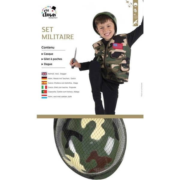 Militärset - LILLA CLOWNEN - Barn - En storlek