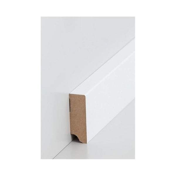 Plint MDF 19 x 58 x 2500 mm kärna MDF belagd Vit plint av PROVISTON