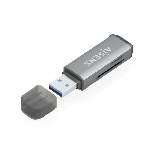 AISENS ASCR-2A09-GR USB 3.2 Gen 1 (3.1 Gen 1) kortläsare Typ-A Grå