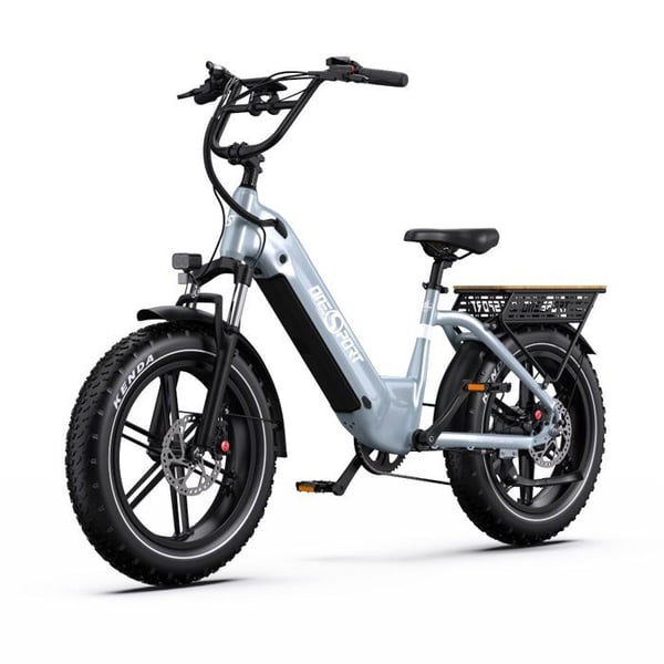 VäLEl cykel Onesport Ot08 för vuxna, motor 500 W, batteri 48 V 18 Ah, breda terrängdäck på 20 tum.
