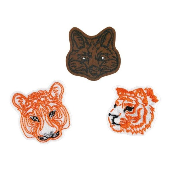 MégaCréa DIY - Broderad kattpatch 4 till 5 cm 3 stycken