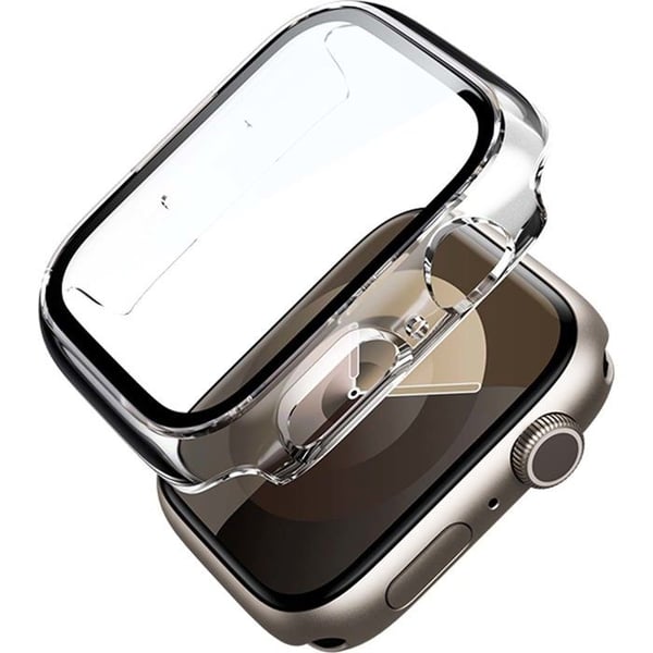 Förstärkt fodral Apple Watch 5/6/SE 40 mm Transparenta svarta konturer - Force-fodral med livstidsgaranti Förstärkt fodral Apple Watch 5/6/SE 40 mm Transparenta svarta konturer - Force-fodral med livstidsgaranti