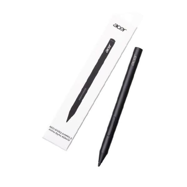 Aktiv stylus AES 2.0 - acer - 4096 tryckpunkter - Protokoll AES 2.0 - Protokoll USI 2.0 - Protokoll MPP 2.5 - Svart