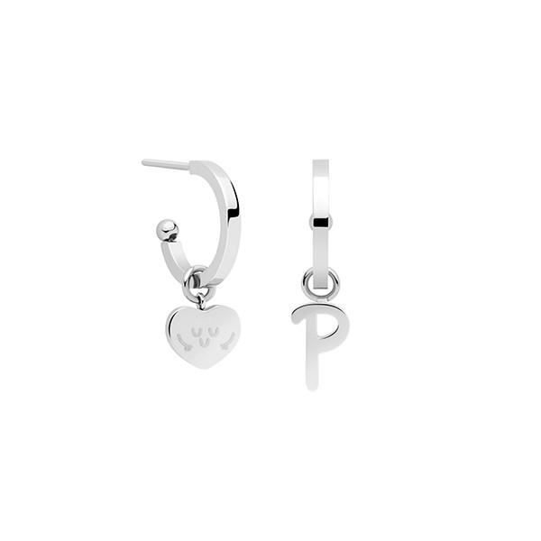 Hängande örhängen - MR WONDERFUL - WJ10005 - Silver 925/1000 - Unisex - Magiska bokstäver
