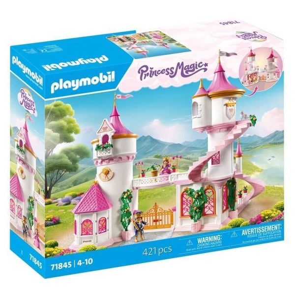 PLAYMOBIL 71845 Palats med kungligt par och 2 tron, De magiska prinsessorna, 421 bitar, Från 4 år
