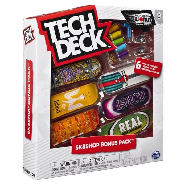 Finger Skate Pack - Tech Deck - Skate Shop Bonus - Gul - Blandet - Fra 6 år og opefter