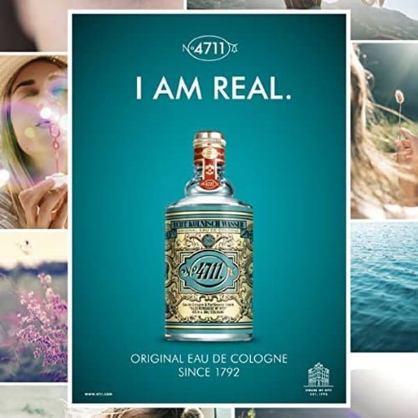 Eau de Cologne - 4711 - Flacon Molanus 100 ml - Unisex - Hespérida-noter - Tidlös friskhet