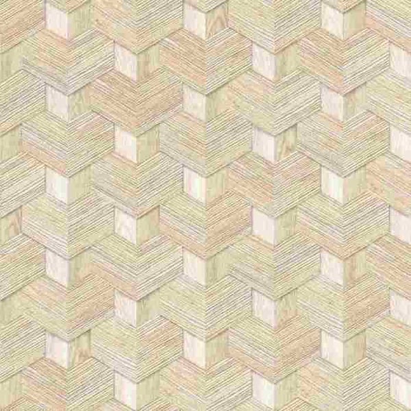 Tapet - RASCH - Industriell - Beige grå - 10,05 m x 0,53 m - Geometrisk non-woven