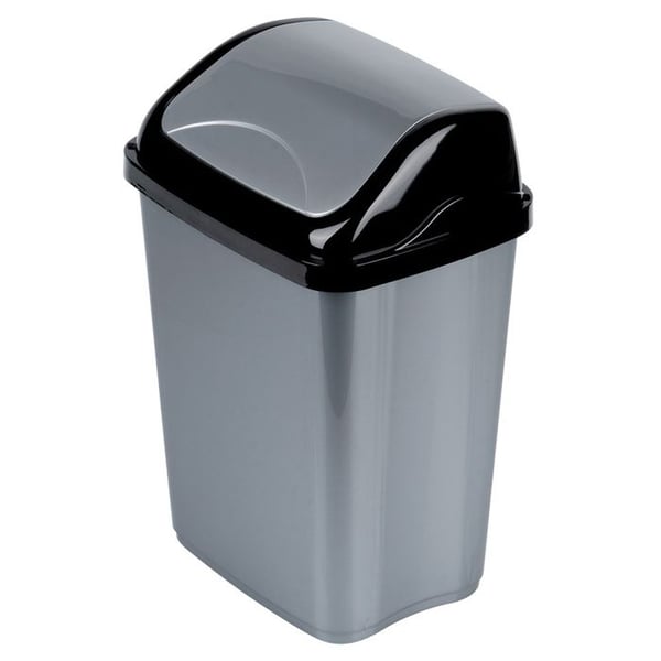 Plastbehållare 16L - ORION - Vippocklock - Grå - 30x23x43,5 cm - Kompakt - Universell användning