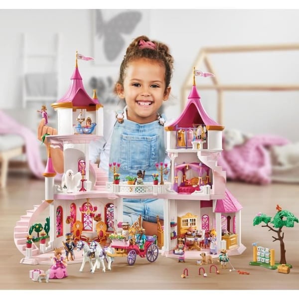 PLAYMOBIL 71845 Palats med kungligt par och 2 tron, De magiska prinsessorna, 421 bitar, Från 4 år