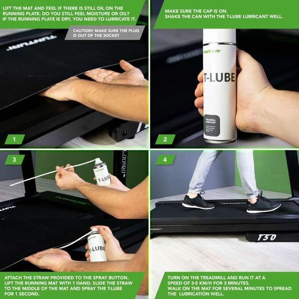 Lubrifiering för löpband - TUNTURI - T-Lube S - 200ml - Regelbundet underhåll - Fitness