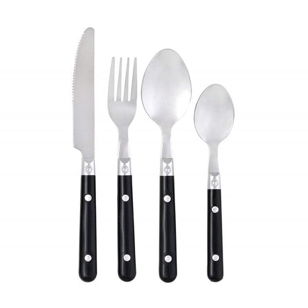 Secret de gourmet 24-delar "bistro" bestickset - Svart